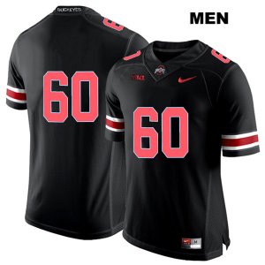 Men's NCAA Ohio State Buckeyes Blake Pfenning #60 College Stitched No Name Authentic Nike Red Number Black Football Jersey SL20R20NQ
